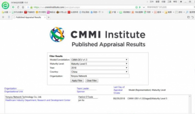 用友網(wǎng)絡(luò)通過CMMI5級認(rèn)證 具備全球頂級軟件成熟度