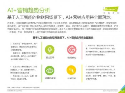 科大訊飛發(fā)布《中國AI+營銷應(yīng)用落地研究報告》，AI營銷未來可期
