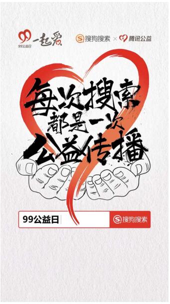 搜狗搜索助力“99公益日” 讓每次搜索都成為一次公益?zhèn)鞑?/></p><p>(圖：搜狗搜索助力騰訊99公益日)</p><p>此次搜狗搜索再度通過推出“關(guān)鍵詞公益定制”模式，為“99公益日”凝聚更多公益力量和社會善舉，用技術(shù)力量促進(jìn)了公益?zhèn)鞑?，與搜狗搜索的廣大用戶共同完成了“99公益日”的愛心接力，也為互聯(lián)網(wǎng)技術(shù)如何推動公益行動更好開展進(jìn)行了有益探索。</p><p>公益日不是一個結(jié)束，而是一個新的開始。未來，搜狗搜索在專注于技術(shù)創(chuàng)新和產(chǎn)品打造的同時，還將整合更多資源，積極探索新的互聯(lián)網(wǎng)公益模式，為公益項(xiàng)目提供更強(qiáng)大的支持，為社會公益事業(yè)貢獻(xiàn)力量，促進(jìn)公益理念轉(zhuǎn)化為切實(shí)的公益行動。</p>              	<p style=