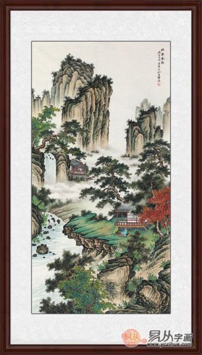 玄關(guān)豎版畫(huà)掛什么好？詩(shī)情畫(huà)意的山水畫(huà)了解下！