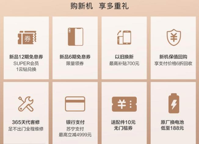 蘇寧獨(dú)家推出iPhone XS八大權(quán)益,以舊換新補(bǔ)貼700元