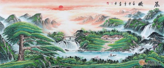 客廳沙發(fā)墻掛什么好？易從網(wǎng)名人字畫裝飾風(fēng)水順暢財運旺！
