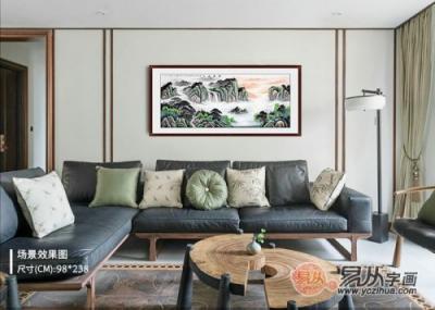客廳墻壁掛畫圖片大全，家中的顏值全靠一幅畫！