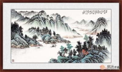 客廳墻壁掛畫圖片大全，家中的顏值全靠一幅畫！
