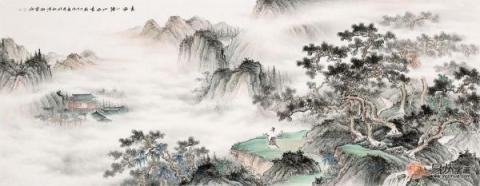 客廳靠山圖掛什么好？精品山水國畫裝飾客廳大氣風(fēng)水好！