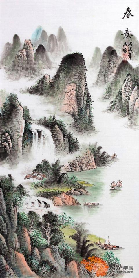 家里走廊掛什么畫好？手繪國畫裝飾家居藝術(shù)風(fēng)水好！