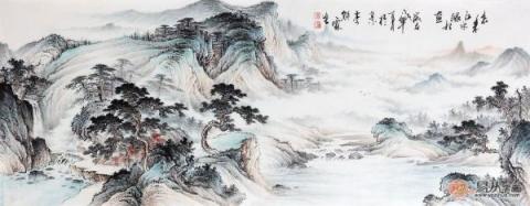 中式客廳掛什么畫好？仿古山水更有“儒雅中國風(fēng)”