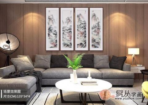 中式客廳掛什么畫好？仿古山水更有“儒雅中國風(fēng)”