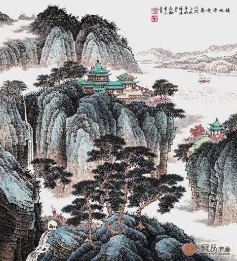 許吉爾山水畫作品如何？許吉爾國畫山水市場(chǎng)價(jià)格多少！