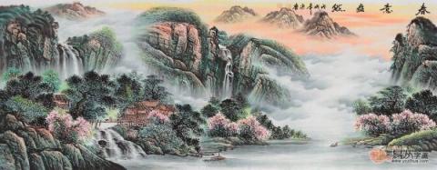 客廳沙發(fā)墻掛畫推薦！五幅山水國畫打造不同美麗的家！