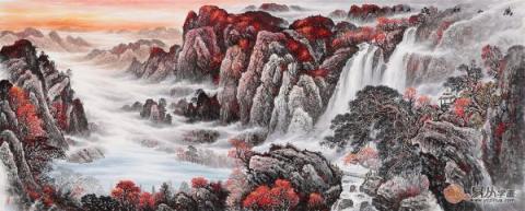 辦公室風(fēng)水畫裝飾？宋唐山水國畫裝飾旺財(cái)好運(yùn)來！