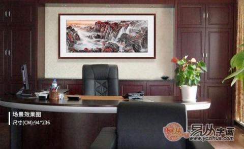 辦公室風(fēng)水畫裝飾？宋唐山水國畫裝飾旺財(cái)好運(yùn)來！