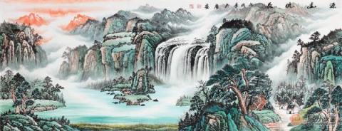 辦公室風(fēng)水畫裝飾？宋唐山水國畫裝飾旺財(cái)好運(yùn)來！