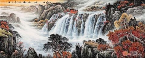 宋唐風(fēng)水國(guó)畫(huà)欣賞！山高水長(zhǎng)美景獨(dú)特財(cái)運(yùn)旺