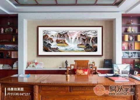 辦公室風(fēng)水掛畫？巍峨壯闊大氣山水裝飾旺財(cái)好運(yùn)來！