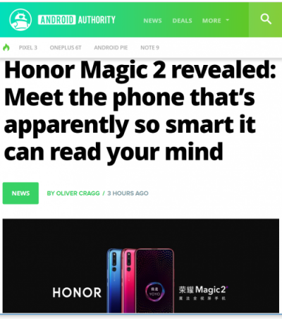 榮耀Magic2預(yù)售五分鐘內(nèi)售罄！外媒：會(huì)思考的YOYO很神奇