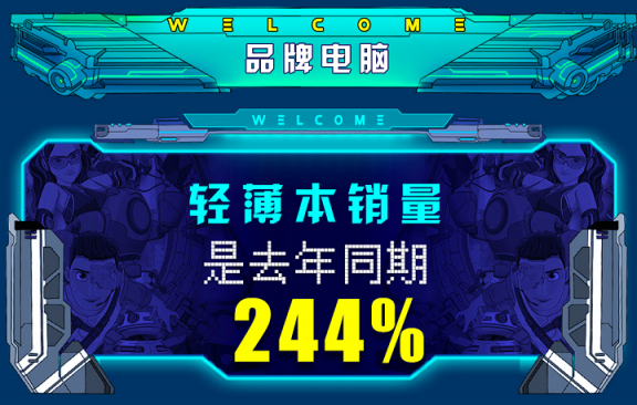買(mǎi)筆記本還是輕薄的好，京東11.11首日第一小時(shí)輕薄本銷量是去年同期244%