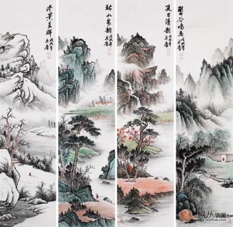家居裝飾掛什么畫好？手繪國畫裝飾藝術(shù)雅致美景多多！