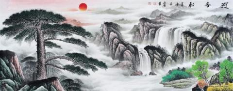 客廳藝術(shù)畫(huà)裝飾畫(huà)？宋唐國(guó)畫(huà)裝飾美景旺財(cái)好運(yùn)來(lái)！