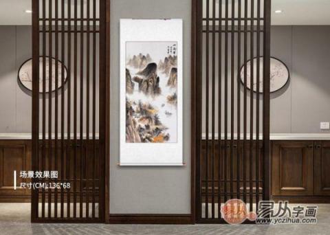 進(jìn)門玄關(guān)掛什么大吉？易從網(wǎng)名人字畫打造美景財(cái)運(yùn)旺！