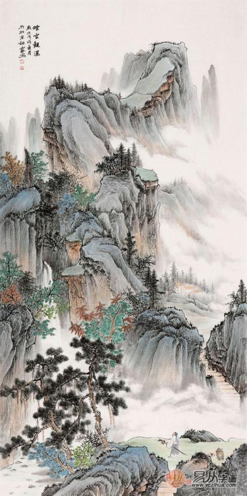 畫家李佩錦藝術字畫欣賞！自然山水秀麗雅致藝術多變！