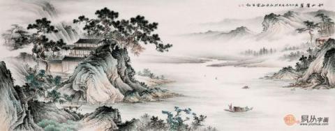 畫家李佩錦藝術字畫欣賞！自然山水秀麗雅致藝術多變！