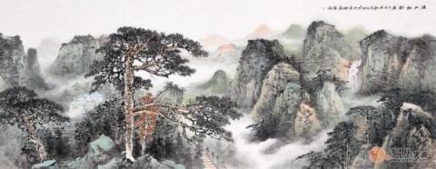 畫家李佩錦藝術字畫欣賞！自然山水秀麗雅致藝術多變！