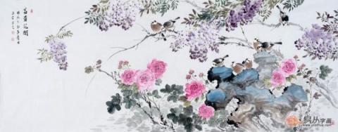 當代花鳥畫美女作家，許芬藝術簡介