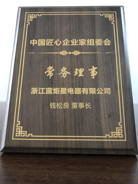 集成灶品牌代理首選藍炬星,藍炬星獲任中國匠心企業(yè)常務理事會