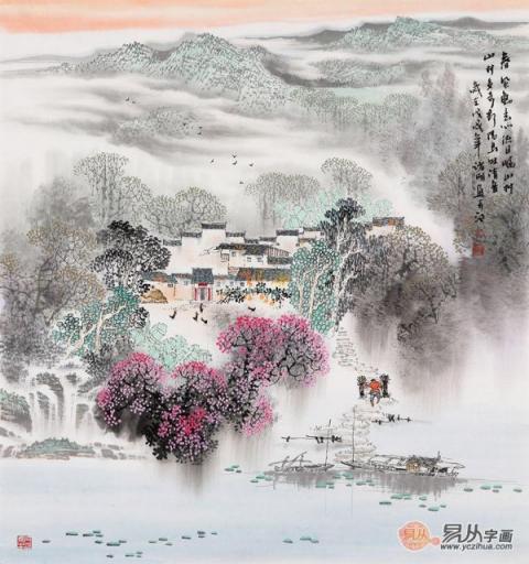 畫家諸明山水畫欣賞，領(lǐng)略秀麗江南景色優(yōu)美！
