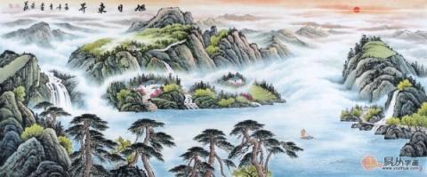 客廳裝飾掛什么畫？山水國(guó)畫裝飾旺財(cái)好運(yùn)來！