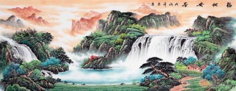 客廳裝飾掛什么畫？山水國(guó)畫裝飾旺財(cái)好運(yùn)來！