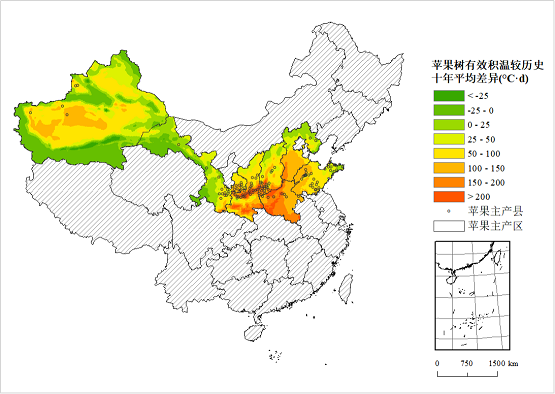 農業(yè)農村部信息中心與佳格天地聯合發(fā)布2020年全國主產區(qū)蘋果花期凍害預警分析