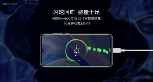 麒麟810+4800萬三攝+屏幕指紋，榮耀Play4T系列正式亮相