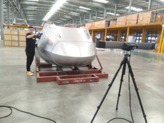 天遠FreeScan Trak打開3D“智”造技術之門，為高鐵車頭制造提供三維檢測方案