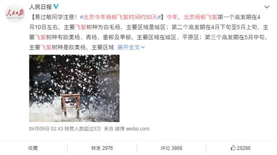 楊柳絮泛濫引發(fā)過(guò)敏癥，IAM空氣凈化器助你遠(yuǎn)離過(guò)敏“元兇”