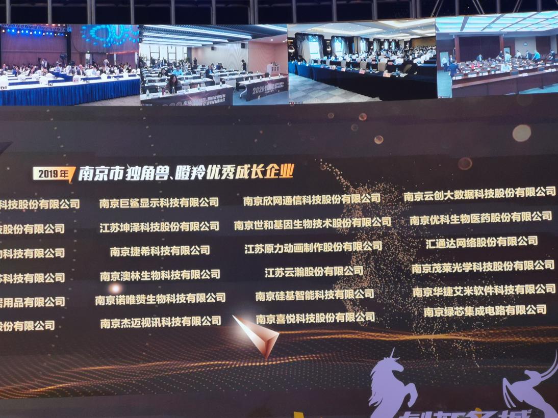 喜訊！云創(chuàng)大數(shù)據(jù)膺選“2019年南京市獨角獸瞪羚優(yōu)秀企業(yè)”！