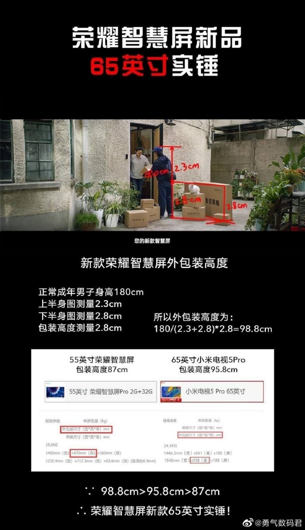 榮耀智慧屏65寸大屏新品來了 總裁趙明一個(gè)表情實(shí)錘
