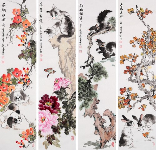 客廳裝飾應該掛什么畫 藝術氣息濃厚的花鳥畫
