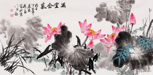 客廳裝飾應該掛什么畫 藝術氣息濃厚的花鳥畫