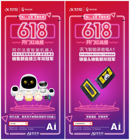 科大訊飛618開(kāi)門紅初戰(zhàn)告捷：四大品類蟬聯(lián)冠軍，多款單品斬獲第一！