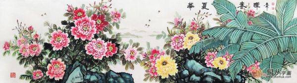 沙發(fā)背景墻適合掛的畫，名家手繪花鳥畫提升客廳逼格妥妥的