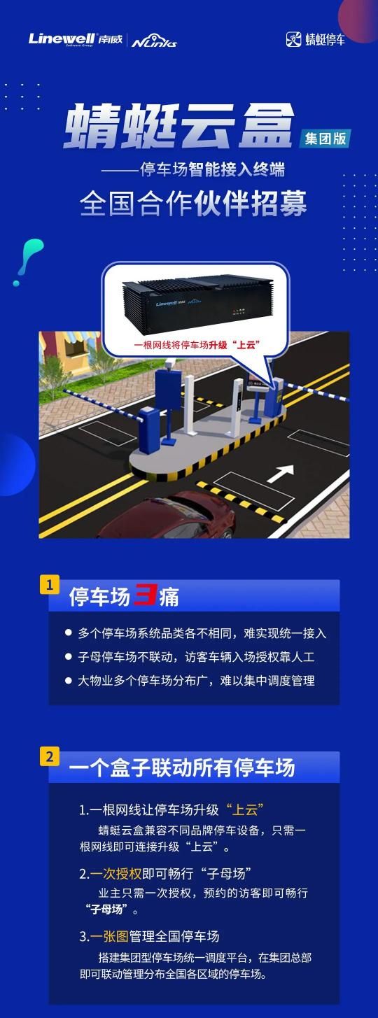 加盟網(wǎng)鏈科技＂蜻蜓云盒＂，共享停車(chē)＂新藍(lán)海＂市場(chǎng)