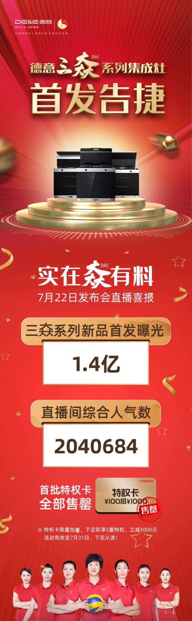 重新定義集成灶，德意三大系列集成灶新品發(fā)布會(huì)成功舉辦