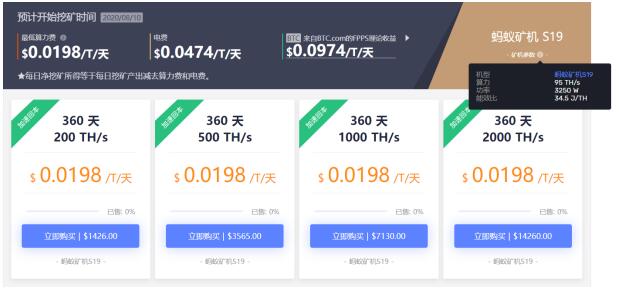 BTC站穩(wěn)10000美元，比特小鹿(BitDeer)再次限量開售S19系列加速回本套餐
