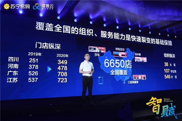 爆發(fā)式增長(zhǎng)，蘇寧零售云逆勢(shì)飄紅開出6650家店