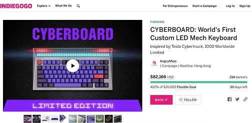 致敬特斯拉 Cybertruck，怒喵產(chǎn)品CYBERBOARD眾籌火爆，超400%認(rèn)籌