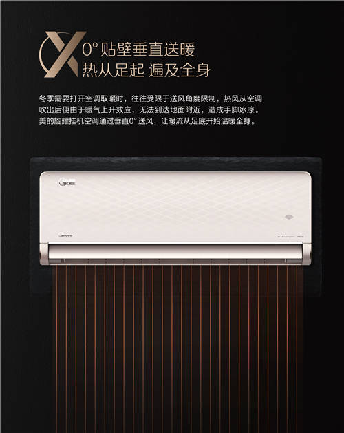 美的空調(diào)旋耀掛機(jī)，顛覆傳統(tǒng)制熱模式的冬季空調(diào)