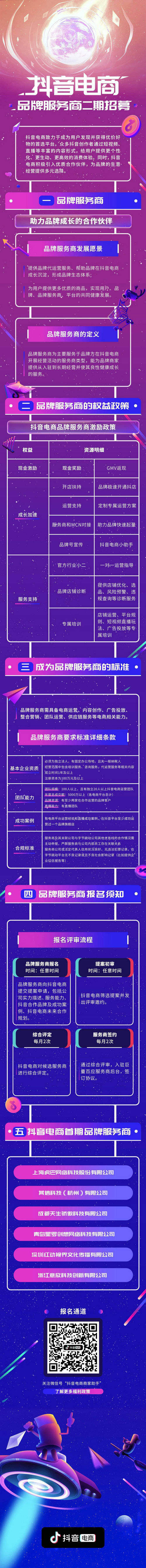 超值權(quán)益、多樣扶持，抖音電商品牌服務商二期招募來啦！