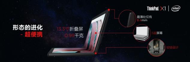 采用混合技術(shù)的英特爾酷睿處理器，打造5G折疊屏筆記本電腦X1 Fold